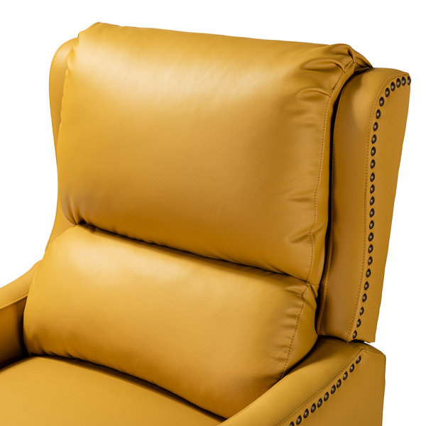 Red Barrel Studio® Bipasha Leather Recliner & Reviews Wayfair